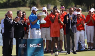 GUYANCOURT, FRANCE, HAZİRAN 05 Temmuz 2015: Bernd Weisberger (AUT), Fransa Açık, Avrupa Turu, Temmuz 05, 2015, Golf National, Guyancourt, Fransa.