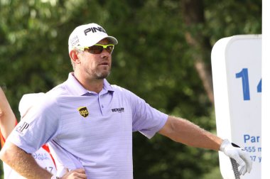 GUYANCOURT, FRANCE, HAZİRAN 03, 2015: Lee Westwood (eng) Fransa Açık, Avrupa golf turunun üçüncü turunda, 3 Temmuz 2015 'te Guyancourt, Fransa.