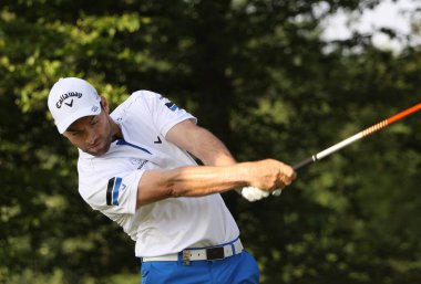 GUYANCOURT , FRANCE, JULY 03, 2015 : Oliver Wilson ( eng  ) During the third round of the French Open, European golf tour, July 03, 2015 at The golf National, Guyancourt, France. clipart