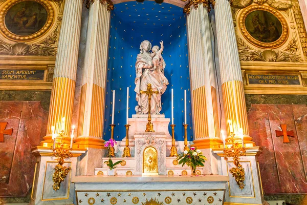 Paris França Março 2014 Interiores Detalhes Arquitetônicos Igreja São Tomás — Fotografia de Stock