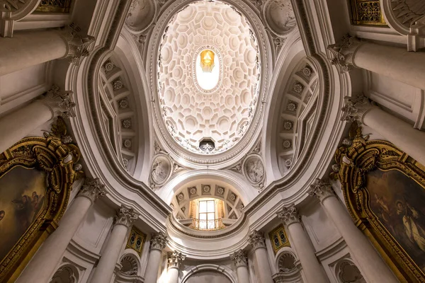 Řím Itálie Června 2015 Interiéry Architektonické Detaily Kostela San Carlo — Stock fotografie