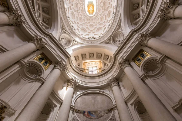 Рим Италия Июня 2015 Интерьеры Архитектурные Детали Церкви Сан Карло — стоковое фото