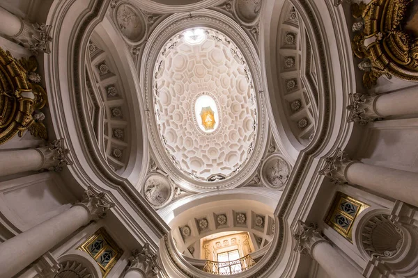 Рим Италия Июня 2015 Интерьеры Архитектурные Детали Церкви Сан Карло — стоковое фото