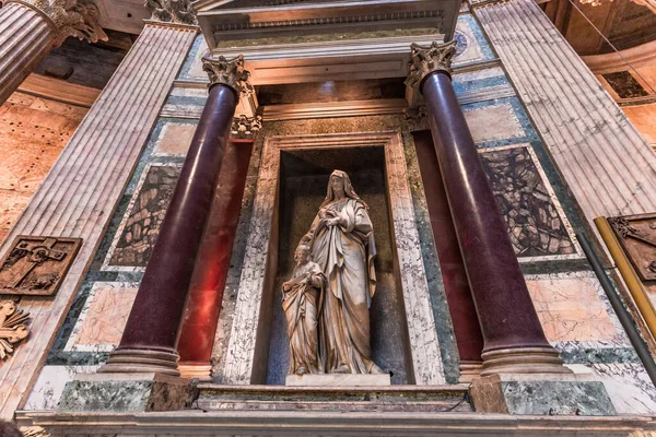 Rome Italie Juin 2015 Intérieurs Détails Architecturaux Panthéon Juin 2015 — Photo