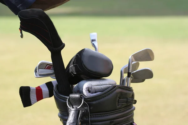 Golf Bag Set Clubs — Stock Photo, Image