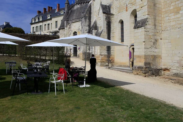 Fontevraud Francja Kwiecień 2012 Szczegóły Architektoniczne Opactwa Fontevraud Zbudowanego Latach — Zdjęcie stockowe