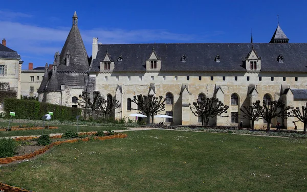 Fontevraud Frankrike April 2012 Arkitektoniska Detaljer Fontevraud Abbey Byggd Mellan — Stockfoto
