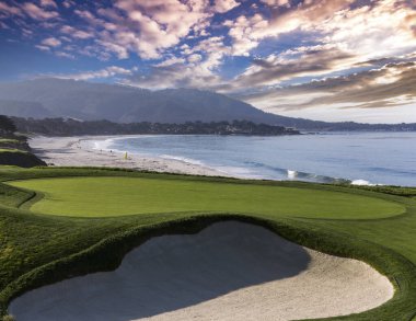 Pebble Beach golf sahası, Monterey, California, ABD