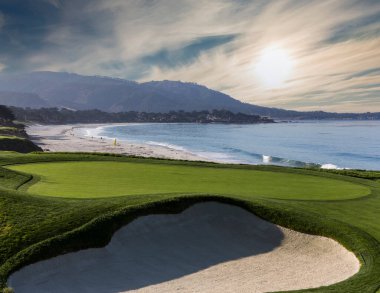 Pebble Beach golf sahası, Monterey, California, ABD
