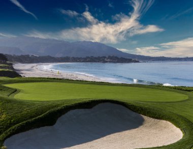 Pebble Beach golf sahası, Monterey, California, ABD
