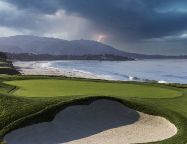 Pebble Beach golf sahası, Monterey, California, ABD