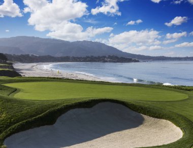 Pebble Beach golf sahası, Monterey, California, ABD
