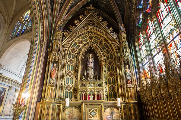 Paris France March 2014 Interiors Architectural Details Saint Etienne Mont — Stock Photo, Image