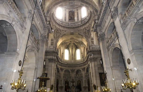 Paris France March 2014 Interiors Architectural Details Saint Paul Saint — Stock Photo, Image