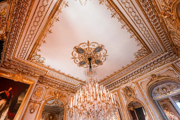 Paris France August 2021 Chandelier Details Hotel Marine Place Concorde — 스톡 사진