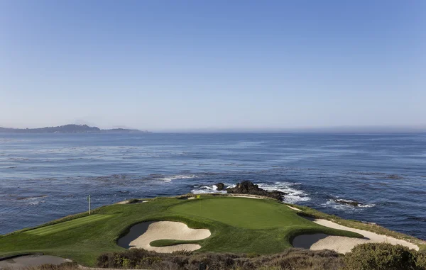 Plaża żwirowa pole golfowe, Monterey, Kalifornia, Stany Zjednoczone Ameryki — Zdjęcie stockowe