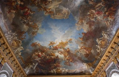 Interiors and details of Château de Versailles, France