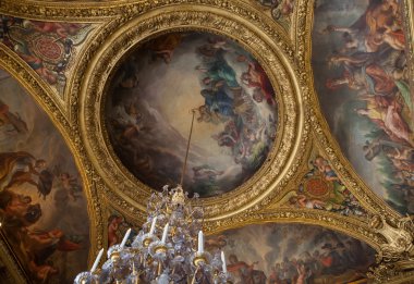 Interiors and details of Château de Versailles, France
