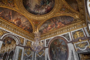 Interiors and details of Château de Versailles, France
