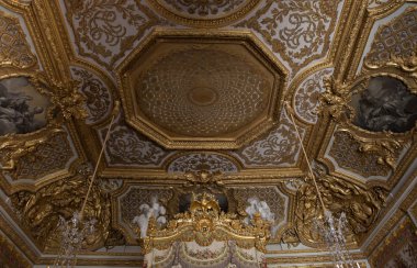 Interiors and details of Château de Versailles, France