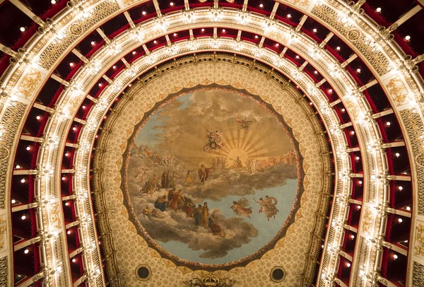 Teatro san carlo, Neapol opera house, Itálie — Stock fotografie