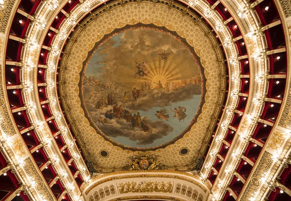 サン Carlo 劇場、ナポリ ・ オペラ ・ ハウス、イタリア — ストック写真