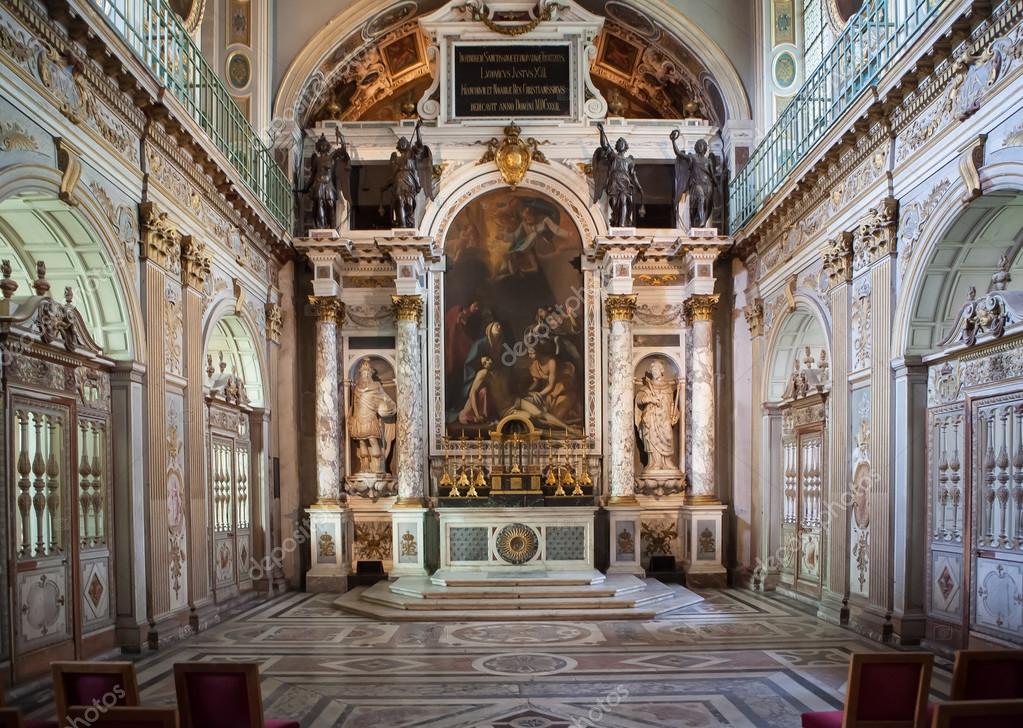 Fontainebleau, France - 16 August 2015 : Interior view of the