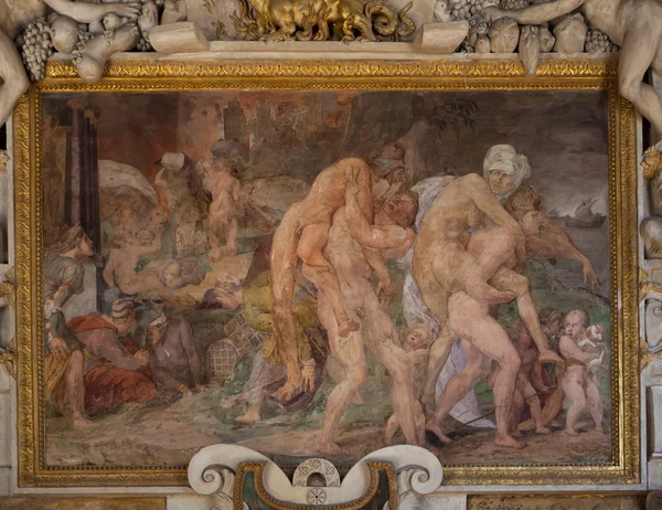 Interiores e detalhes do castelo de Fontainebleau, França — Fotografia de Stock
