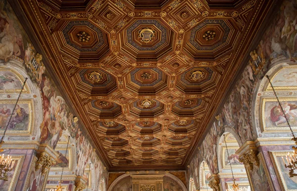 Interni e dettagli del castello di Fontainebleau, Francia — Foto Stock