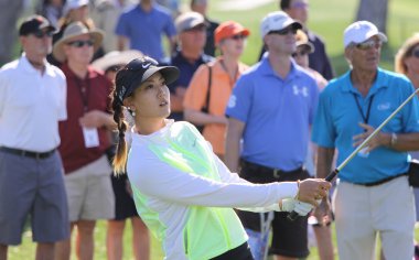 Michelle Wie at the ANA inspiration golf tournament 2015 clipart