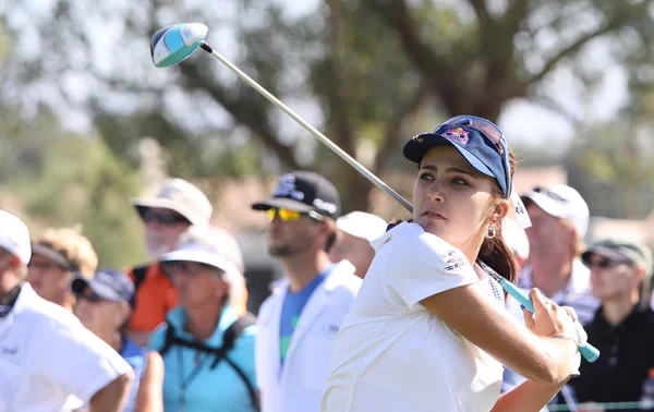 Lexi Thompson di turnamen golf inspirasi ANA 2015 — Stok Foto