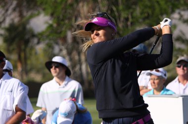 Anna Nordqvist at the ANA inspiration golf tournament 2015 clipart