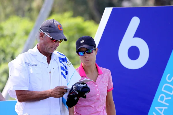 Dewi Claire Schreefel på Ana inspiration golftävling 2015 — Stockfoto