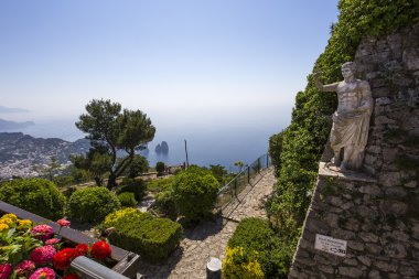 Anacapri'da Monte Solaro Capri Adası Panoraması