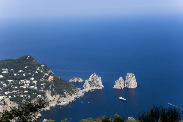 Panorama of Capri island from Monte Solaro, in Anacapri — Stock Photo, Image