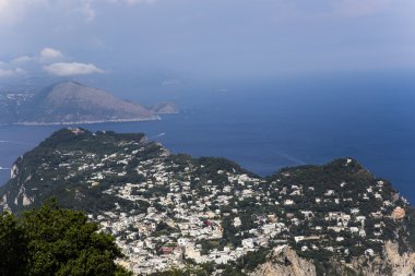 Anacapri'da Monte Solaro Capri Adası Panoraması