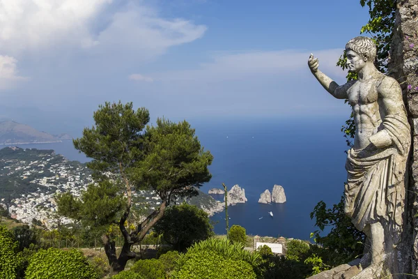 Panorama of Capri island from Monte Solaro, in Anacapri — Stock Photo, Image
