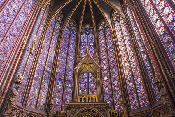 Η εκκλησία Sainte Chapelle, Παρίσι, Γαλλία — Φωτογραφία Αρχείου