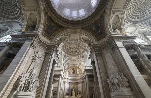 Interiors of Pantheon necropolis, Paris, France — Stock Photo, Image