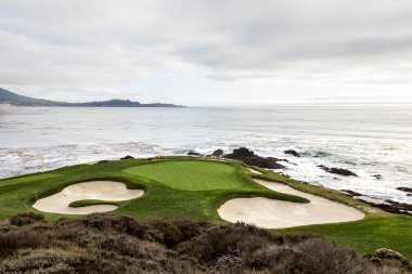 Pebble Beach golf sahası, Monterey, Kaliforniya, ABD