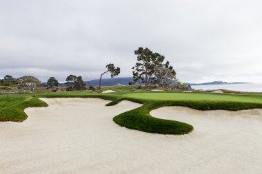 Pebble Beach golf sahası, Monterey, Kaliforniya, ABD