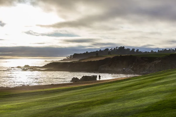 Pebble Beach golfpálya, Monterey, California, Amerikai Egyesült Államok — Stock Fotó