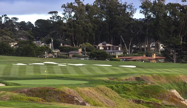 Pebble Beach golf course, Monterey, Californië, Verenigde Staten — Stockfoto