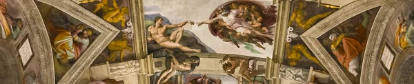 Innenräume und Details der sistine Kapelle, vatikanische Stadt — Stockfoto