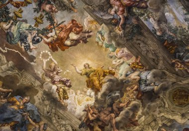 Tavan fresk Palazzo Barberini, Rome, İtalya