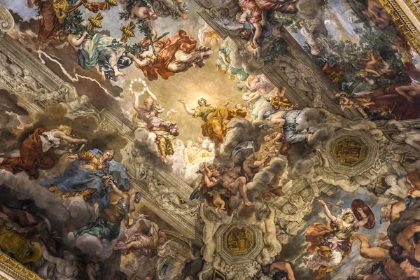 이탈리아, 로마 바르 베리 니 궁전에서에서 천장 프레스코 — 스톡 사진