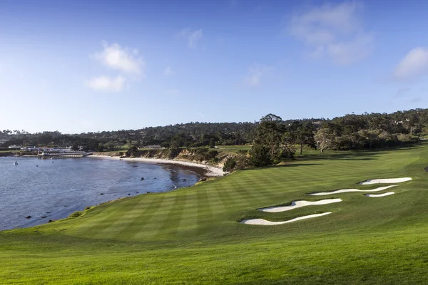 Pebble Beach golf sahası, Monterey, Kaliforniya, ABD — Stok fotoğraf