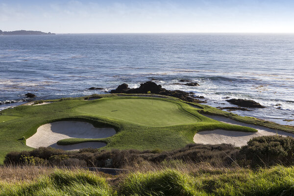 Pebble Beach golf course, Monterey, California, сша
