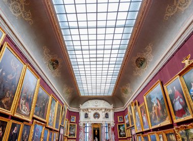 CHANTILLY, OISE, FRANCE SEPTEMBER 15, 2025 : Interiors architectural decors of Chateau de Chantilly