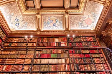 CHANTILLY, OISE, FRANCE SEPTEMBER 15, 2025 : Interiors architectural decors of Chateau de Chantilly